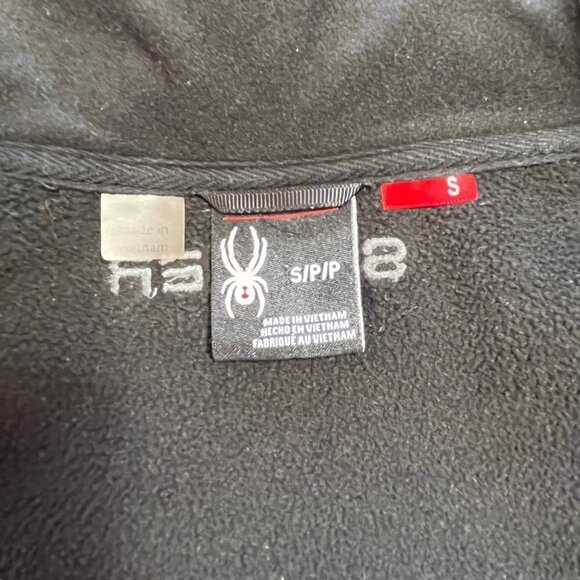 Spyder Stellar Men's Full Zip Sweater Black Size SMALL Textured Fabric - Picture 6 of 14
